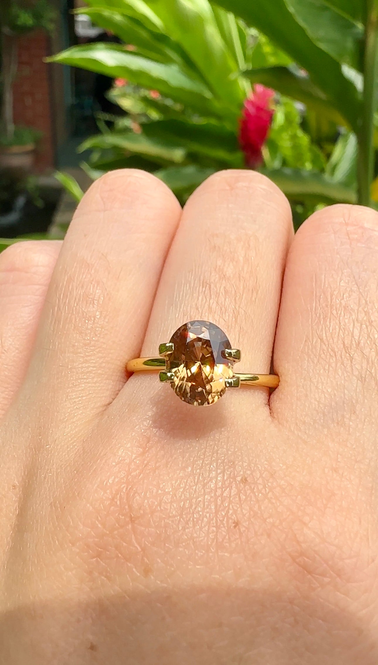 Natural Warm Apricot Zircon | 3.47 Carats