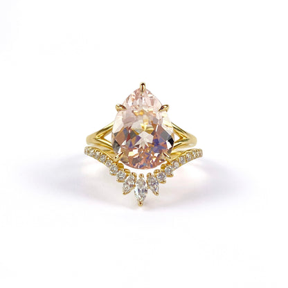 Valentina | 14K Yellow Gold Morganite Ring