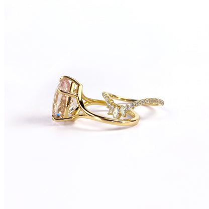 Valentina | 14K Yellow Gold Morganite Ring