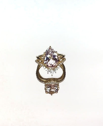 Valentina | 14K Yellow Gold Morganite Ring