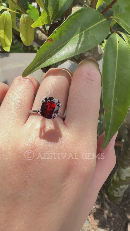 Natural Red Spessartine Garnet | 3.38 Carats