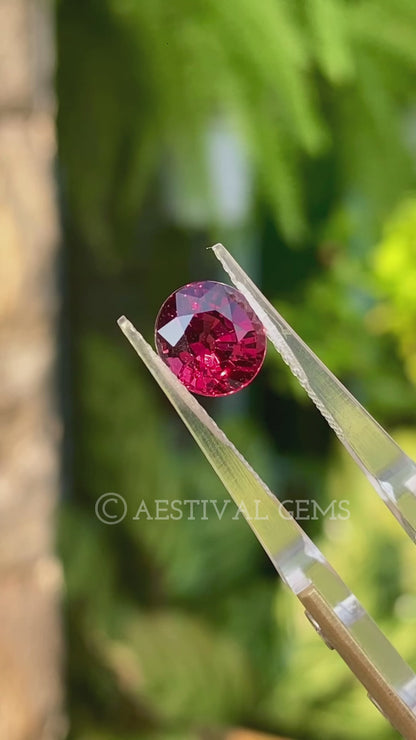 Natural Purplish Red Rhodolite Garnet | 3.55 Carats